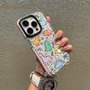 Summer New Fun Funny Little Dinosaur Iphone14 Transparent Mobile Phone Case Apple 17 Anti-drop Soft Case 16 Cute