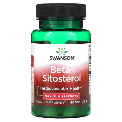 Beta-Sitosterol, Maximale Stärke, 160 mg, 60 Weichkapseln