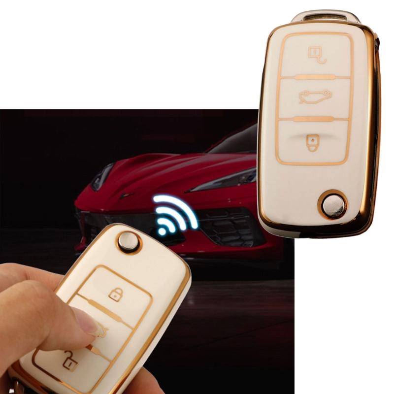 Remote Key Fob Cover Protective Shell Scratchproof Protector Cover Car Key Case Full Protection Key Fob Case