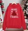 Merry Christmas Red Grid Tree Printing Hoodies Mens All-Match Casual Hoody Pocket Fleece Streetwear Comfortable Male Pullover
