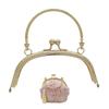 Taschenzubehör Metall-Geldbörsenrahmen Bügelverschluss Vintage 16,1 cm Geldbörsenverschlussrahmen Tasche Bügelverschluss Schloss Taschenherstellung