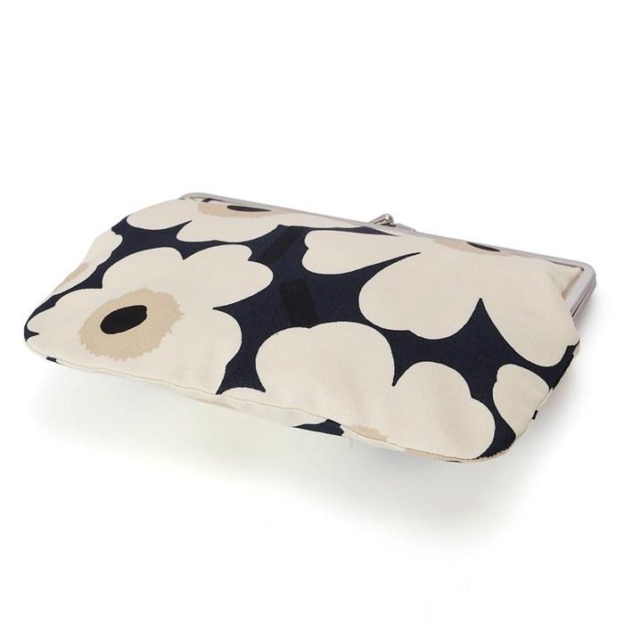 Marimekko Cosmetics Pouch Women Mini Unikko Puolikas Kukkaro Midnight Blue 74530 518