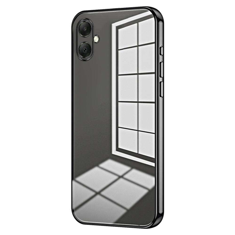 

Чехол для Samsung Galaxy A07 4G Электролитическая рамка Мягкий ТПУ чехол для телефона Black