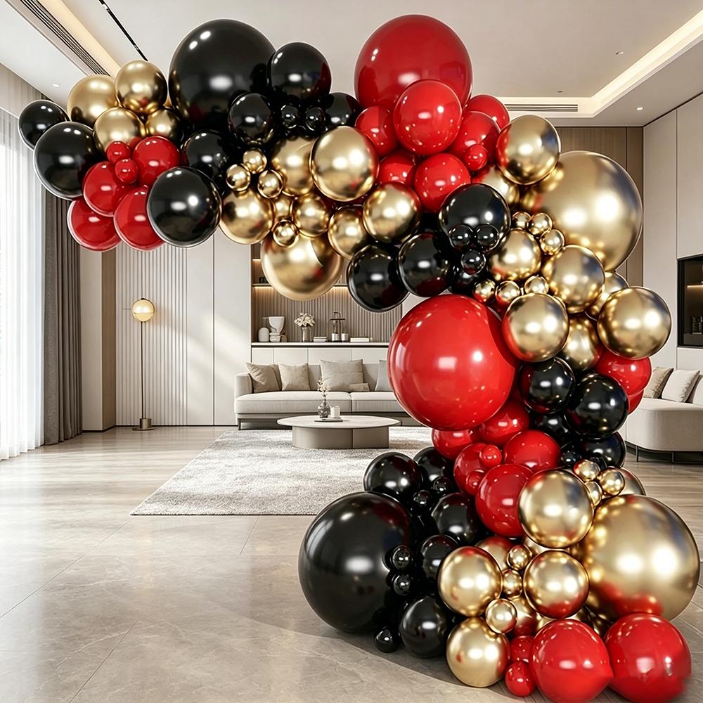 141pcs Premium Balloon Garland Arch Kit Shiny Chrome Latex Balloons for Bridal Shower Bachelorette Birthday Party Wedding Decor