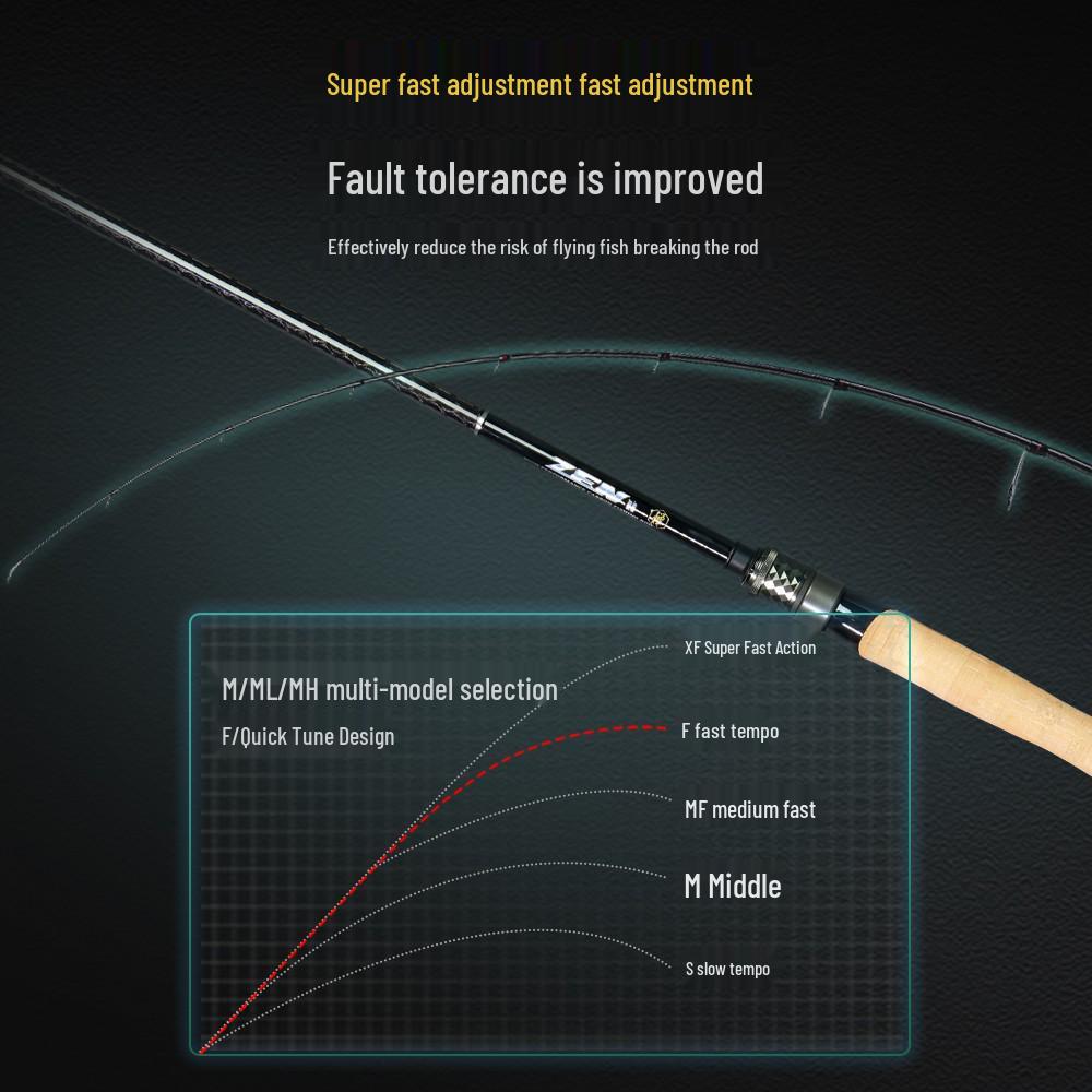 Er Yu ELFISH Zen II Ultralight Casting & Spinning Rod for Bass & Mandarin Fish