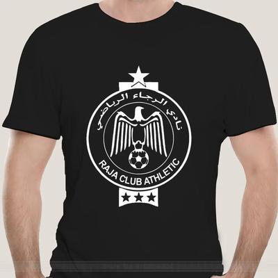 Casablanca Raja Club Athletic Casablanca Marokko T-Shirt Handgefertigt Unisex Mannschaftssport Klassisch Einzigartiges T-Shirt 2024 72495