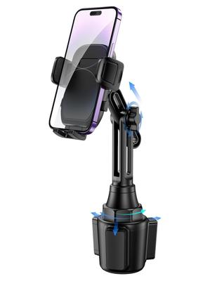 Smartphone Car Drink Cup Smartphone Car Phone Cup Extendable Adjustable Compatible with iPhone Samsung and Multiple Models Holder, Holder, In-Car