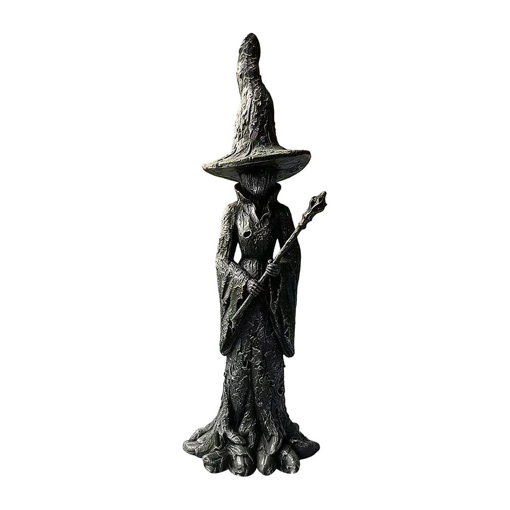 Witch Statue Resin Figurine Halloween Decor, Home Decoration Collectible