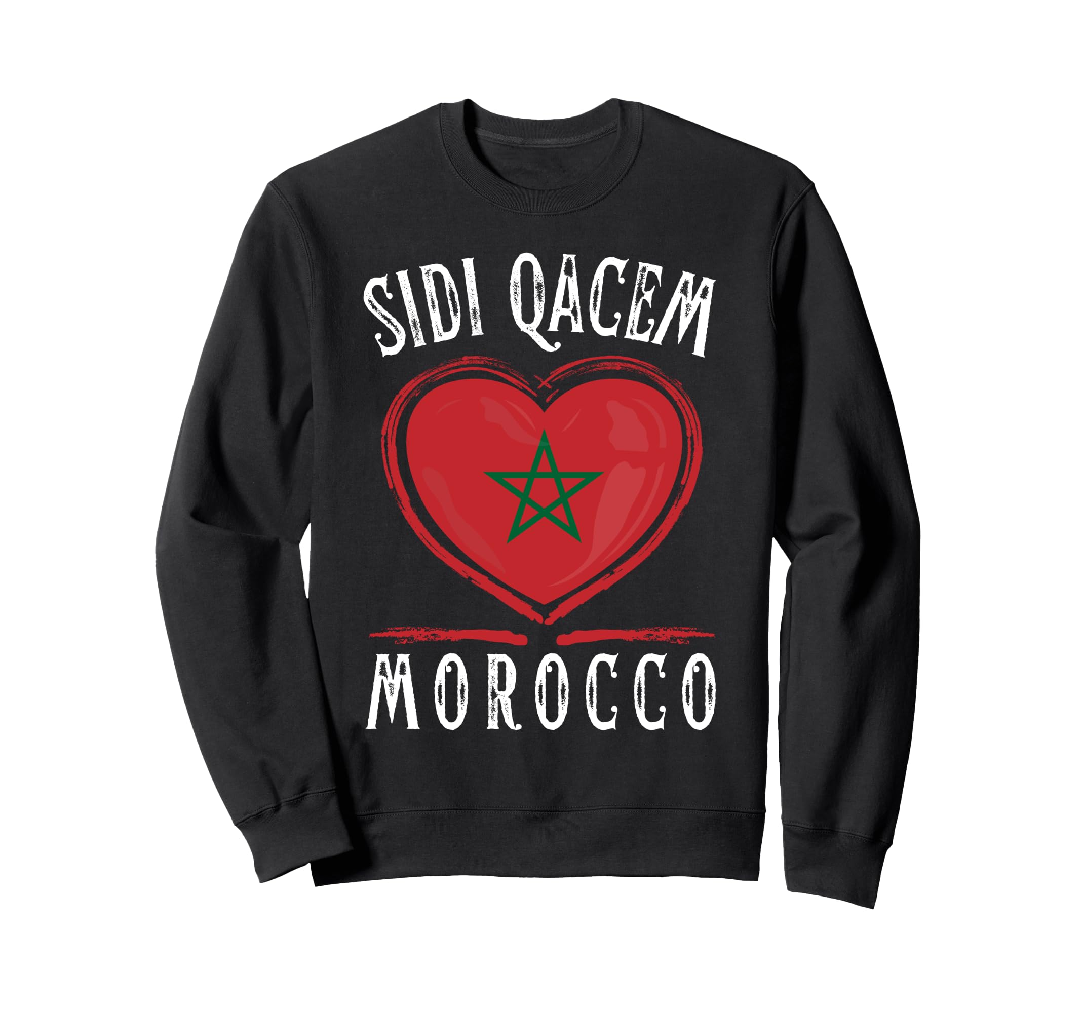 

Morocco Flag Heart Sidi Qacem City Sweatshirt