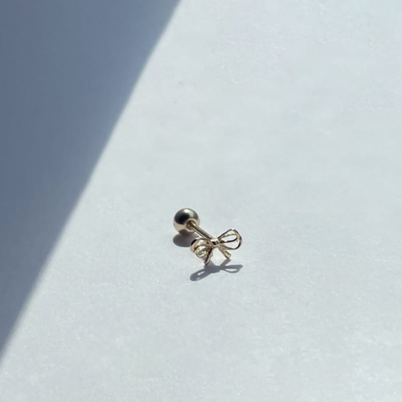 MARQUEMENT 10k 14k Petit Bow Piercing