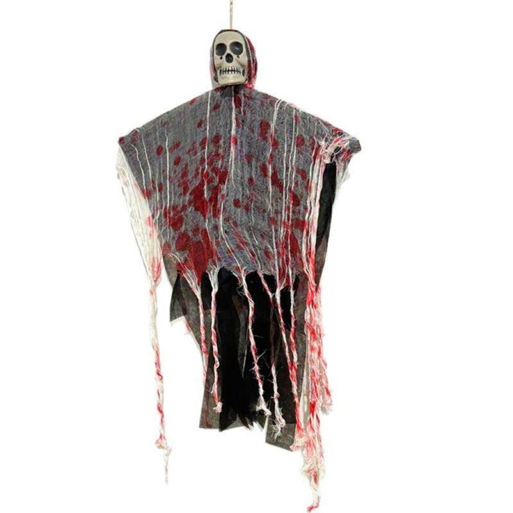 Horror Props Halloween Ghost Ornaments with Light Glowing Skull Ghost  Halloween Party