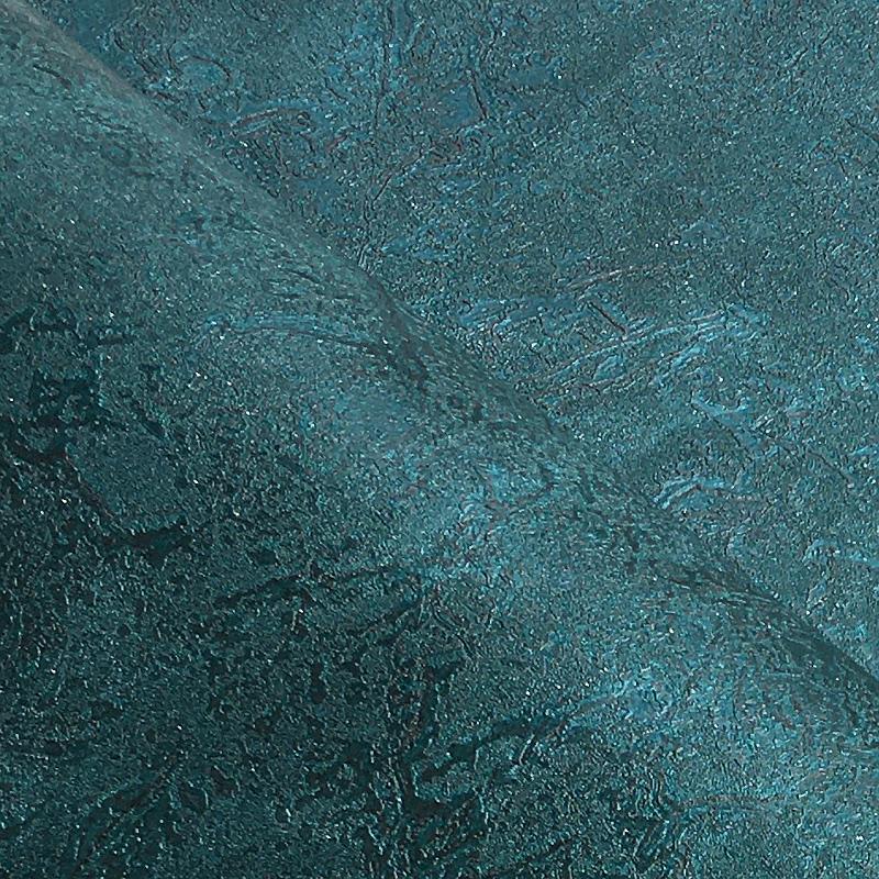 Dunkles Petrolfarbenes Metallic-Marmor-Tapete Industriell Vintage Einfarbig Texturiert Vinyl Pfauengrün Wandpapier Für Wohnzimmer Hintergrund