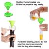 100 Pieces Ice Cream Mold Bags, Disposable Ice Cream with Silicone Funnel, Disposable Popsicle Shapes, Clear Bags for Ice Cream