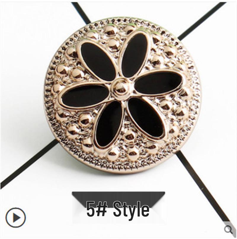 Versatile No-Sew Snap Button Brooch for Neckline and Waistline Adjustment
