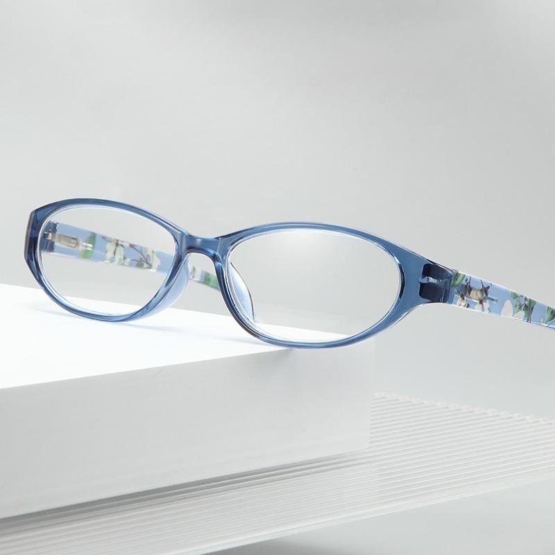 Fashion Anti-Blue Light Reading Glasses for Women Ultra-Light Flowers Comfortable Eyeglasses