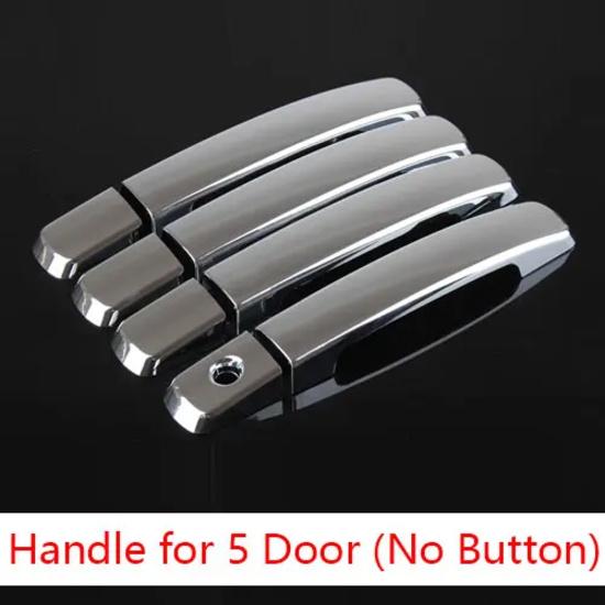 for Peugeot 108 Accessories Chrome Trim Chromium Styling Door Handles Cover Sticker Exterior Decoration Car Styling