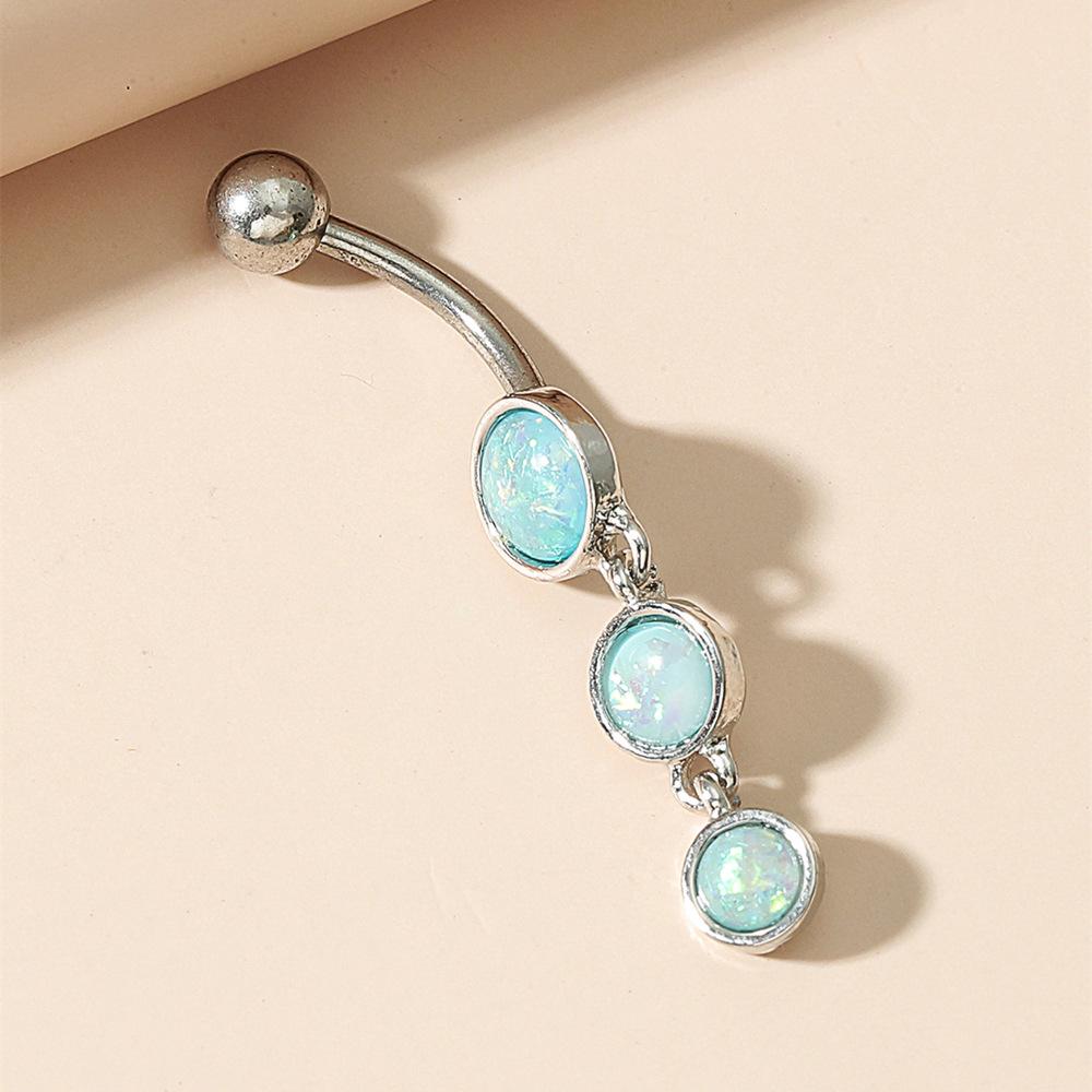 Belly Pupík Kulatý Pupík Nehty Módní Nová Piercingová Dekorace Pupíková Spona Nerezová Ocel