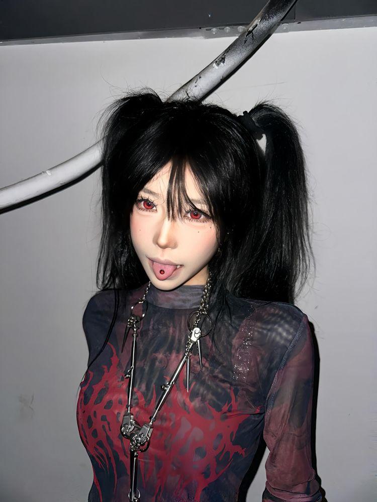 Girls Y2K Tees Mesh Transparent Design Retro T-shirts For Women Sexy Fashion Tops Long Sleeve