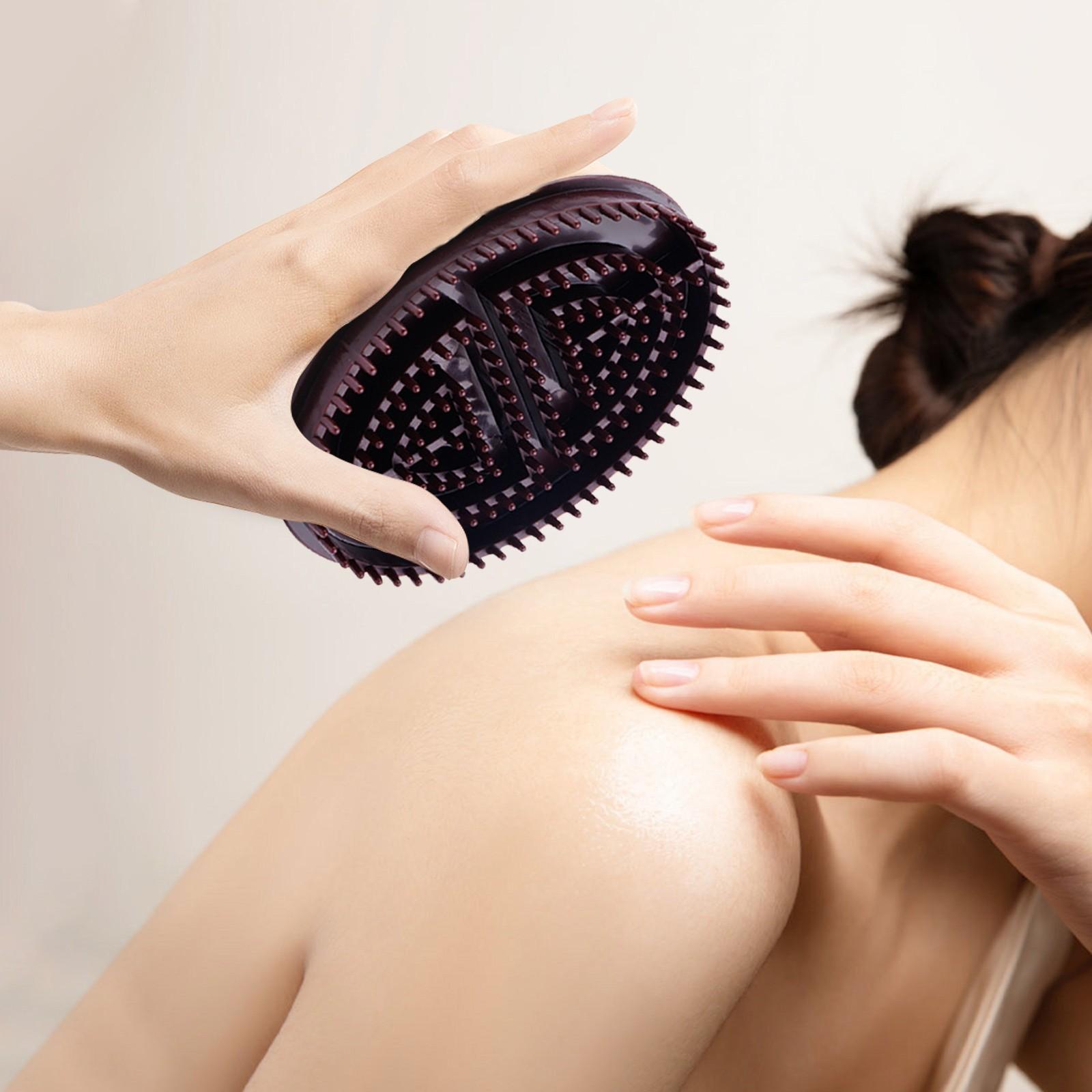 

Набор для массажа от целлюлита Массажное масло Акупрессура Карта Удаление Щетка Петля Щетка Подходит для женщин и мужчин, 10 мл One Size коричневый