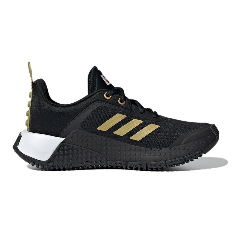 (GS) adidas LEGO x Sport Big Kid 'Black Gold Metallic' Kids' FY8444