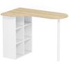 Irregular Computer Desk, Wooden, 100 x 59 cm, Oak