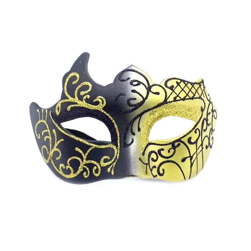 Retro Painted Half Face Masquerade Mask For Women And Men Venice Mask Halloween Costume Accessories Cosplay Party Props