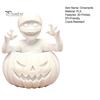 Personalisiertes Geschenk für Erwachsene 3D-gedruckter Kürbisjunge Figur, Unbemalte weiße DIY-Statue, Leere PLA-Skulptur Kunst Halloween Mumie Skulptur, Kreativ