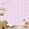 Hearts Wallpaper White and Powder Pink 50x1000
