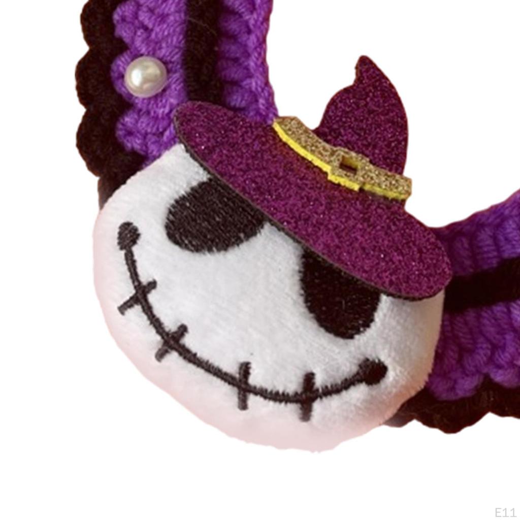 Halloween Cat Collar Dog Collar,Comfortable for Dogs Cats,Soft,Cute,Hand Woven Knitted Party