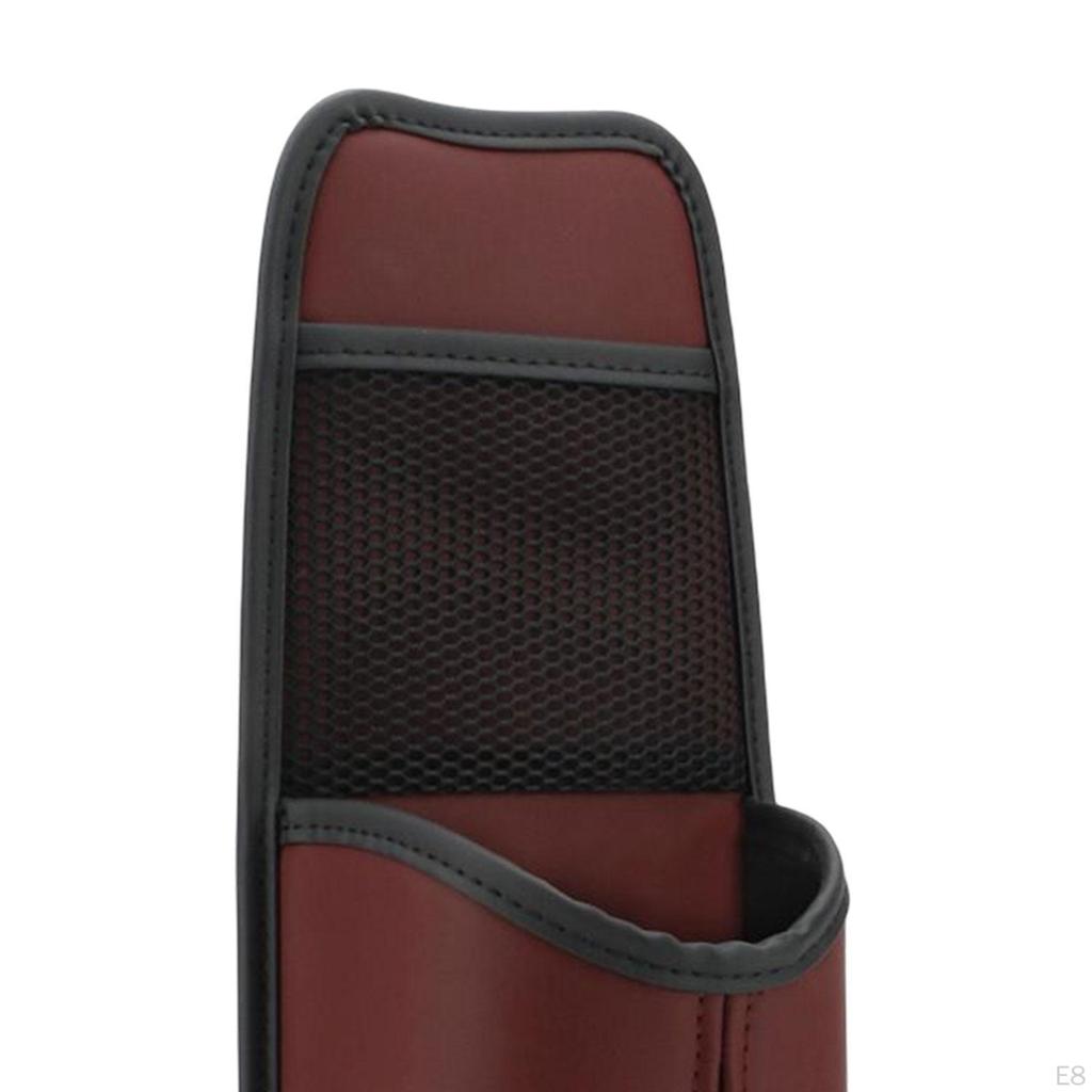 Storage Bag, Side Organizer, Large Capacity Cell Phones Cup Holder with Mesh Pocket for Truck