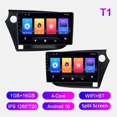 Android Autorádio Pro Honda Insight 2009-2014 Multimediální Přehrávač Hlavní Jednotka Stereo GPS Navigace BT WIFI 1+16GB