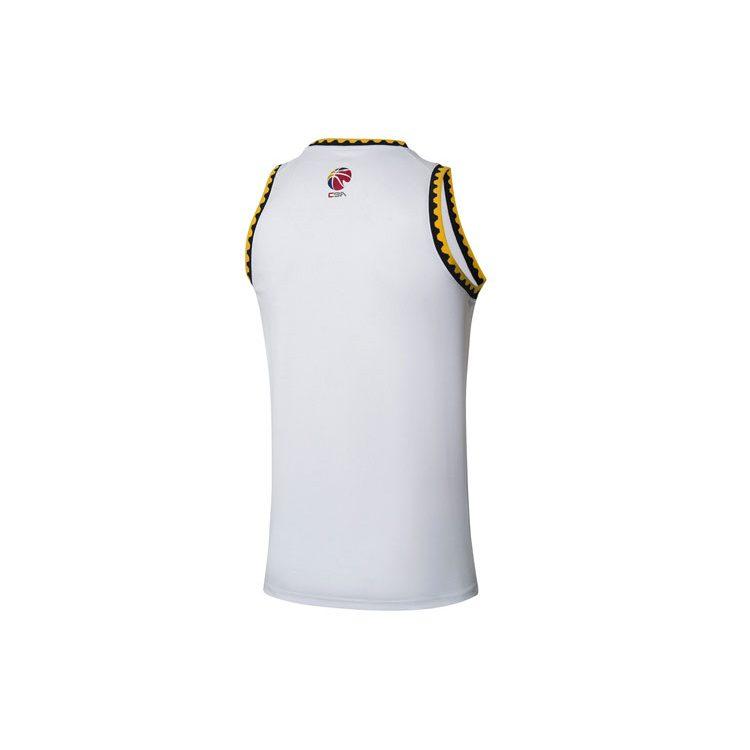 Li Ning Professional Basketball Collection Basketball Jerseys Men's White Moderate Straight Fit AAYR463-1