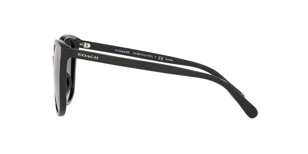 Coach Sunglasses 0HC8271U POLARIZED 5002T3 GREY GRADIENT POLAR LENS 57 BLACK/DARK