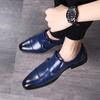 Men's Buckle Strap Derby Shoes Men Leather Dress Shoes Wedding Party Shoes Mens Business Office Oxfords Flats EU Sizes 38-48