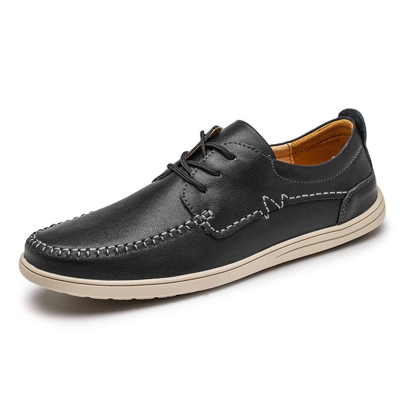 Spring Low Top Shoes Men's Lace Up Loafers Versatile Casual Shoes Men's Running Shoes Park Walking Shoes Soft Soles Comfortable
