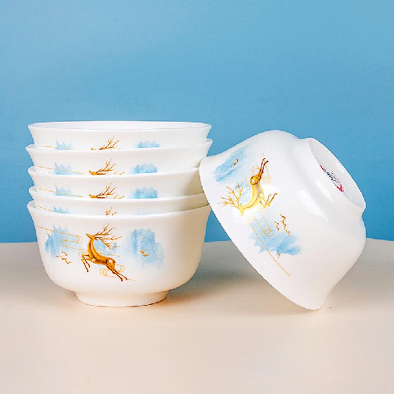 Керамический набор столовой посуды Tang Hui TH-6308 «Счастливый олень»