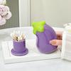 Cute Eggplant Toothpick Holder Ceramic Floss Box Desktop Decoration