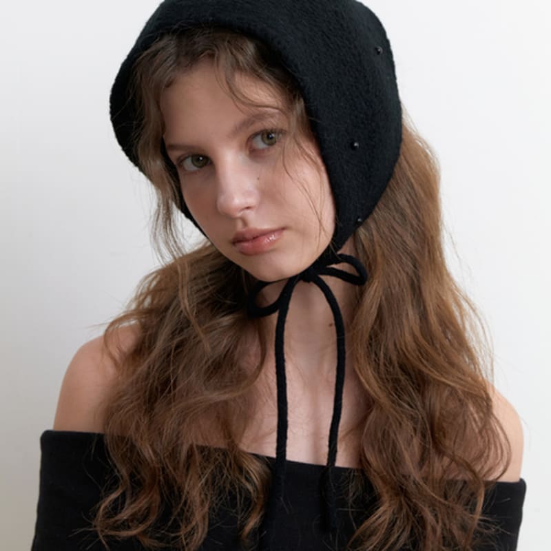 KINDABABY cozy pearl ear muffler - black