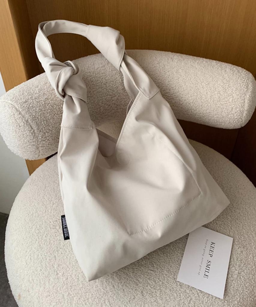 Women's Tote Bag, Shoulder Bag, Nylon Bag, Handbag, Shoulder Bag, Crossbody Bag, Korean Style (beige)