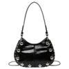 Crossbody Bag Rivets PU Underarm Bag Small Pack Shoulder Bag Portable Punk Style Handbags  Girls