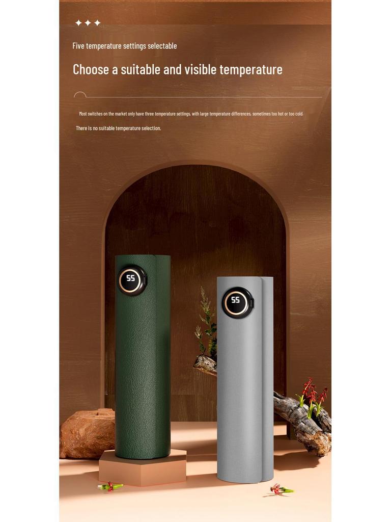 Five-Speed Waterproof Heated Desk Mouse Pad with Digital Display Temperature Control