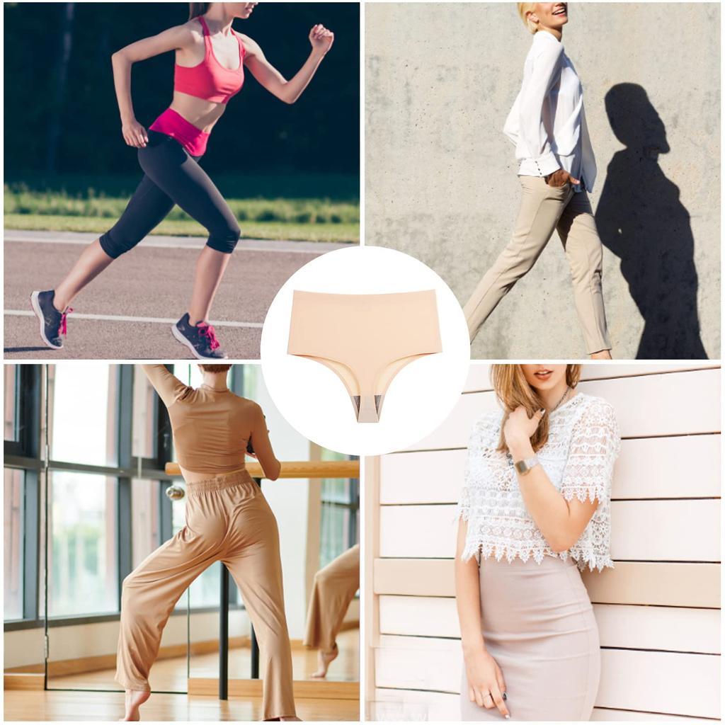 Panegy Seamless Beautiful Women's High-Waist T-Back Panties, Lineless, Sexy, Butt-Lifting, Buttocks, 5-Pack