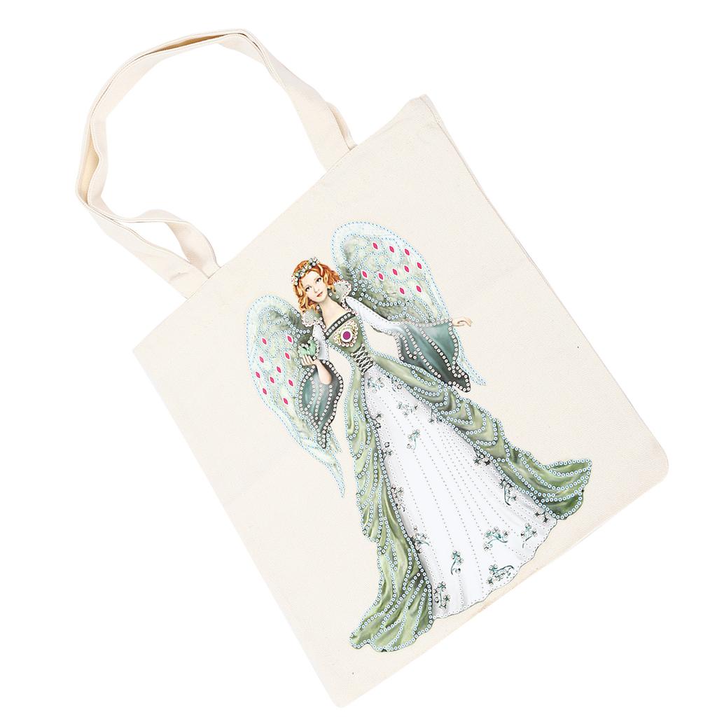 DIY Diamond Painting Shopping Bag Rhinestones Painting Tote Bag with Handles Tool SetBB011