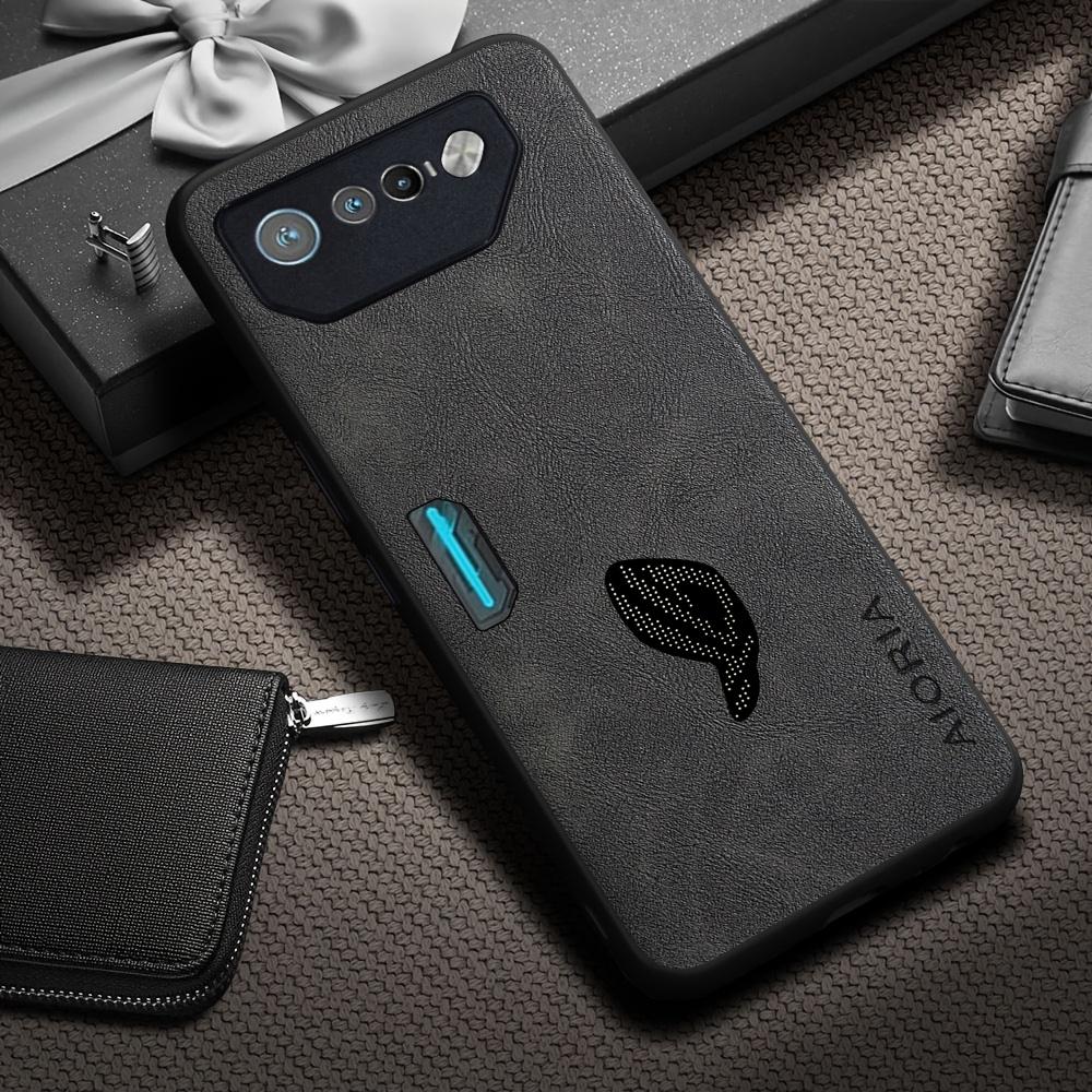 Phone Case: Luxury Retro Synthetic Leather Phone Case for Asus ROG Phone 9 8 7 6 Pro Matte Soft Bumper Hard Back Cover Fashion Protective Case