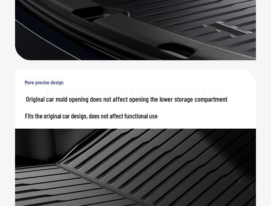 Tesla Model Y Front & Rear Trunk Mats - Full Coverage Interior Accessories