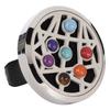 Stainless Steel Car Diffuser Air Freshener Vent Clip Aromatherapy Essential Oil Clip Locket with 4 Pads for Home Office