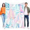 Colorful Sailboats Blanket Soft Cozy Throw for Home Decor, Lightweight Beach-Inspired Design, Ideal Gift for Birthdays and Summe