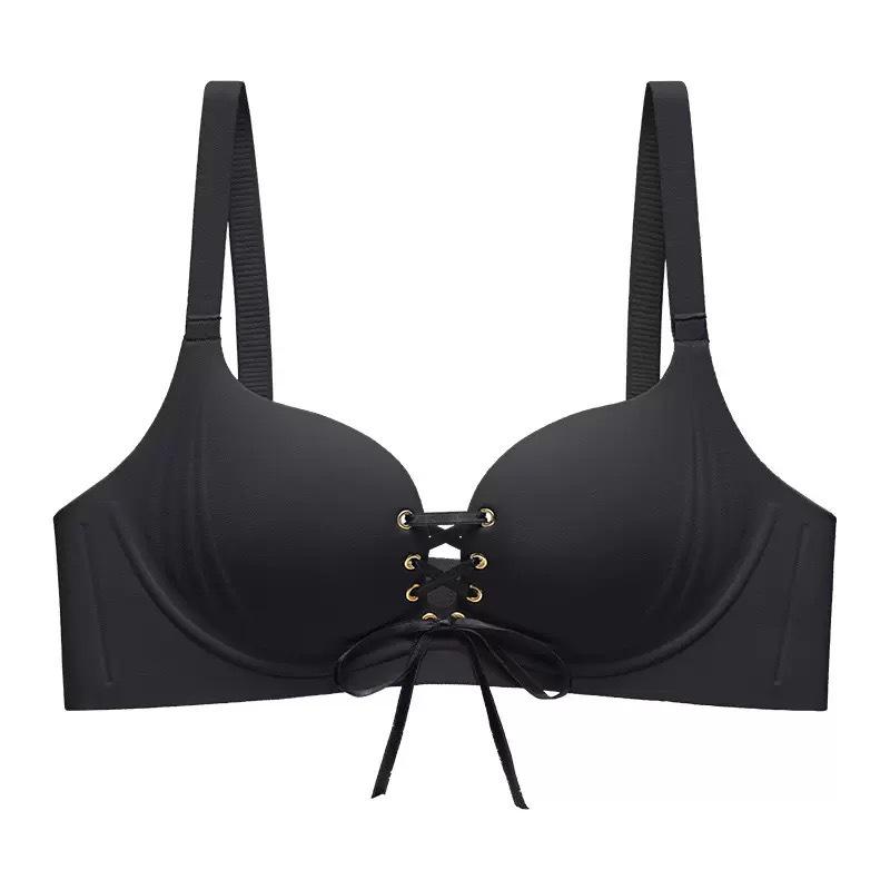 Smooth Seamless Strappy Push-Up Bra: Wirefree Support for Small Chests