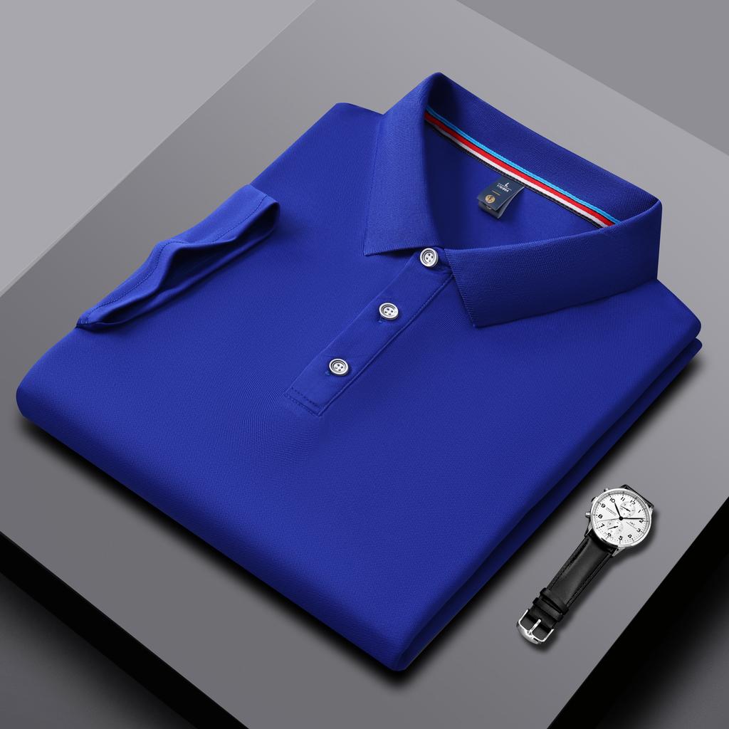 Men's and Women's Polo Shirts Summer New Work Lapel T-shirts Business High-quality UV Protection Brand Short Sleeves
