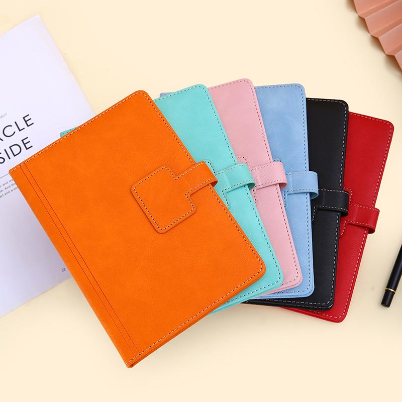 A5 Colorful Snap Button Notebook - Student & Office Notepad with Logo Customization